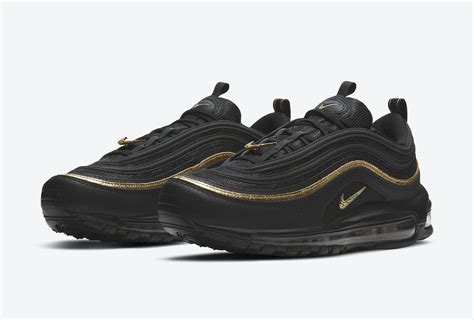 nike air max 97 qs black gold|air max 97 all black.